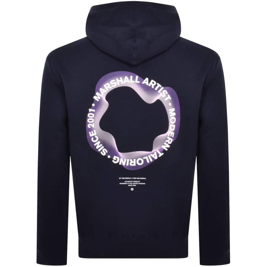 Marshall Artist Orbit Oth Hoodie Navy Mainline Menswear